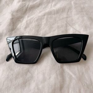 Vintage Square Cat Eye Sunglasses